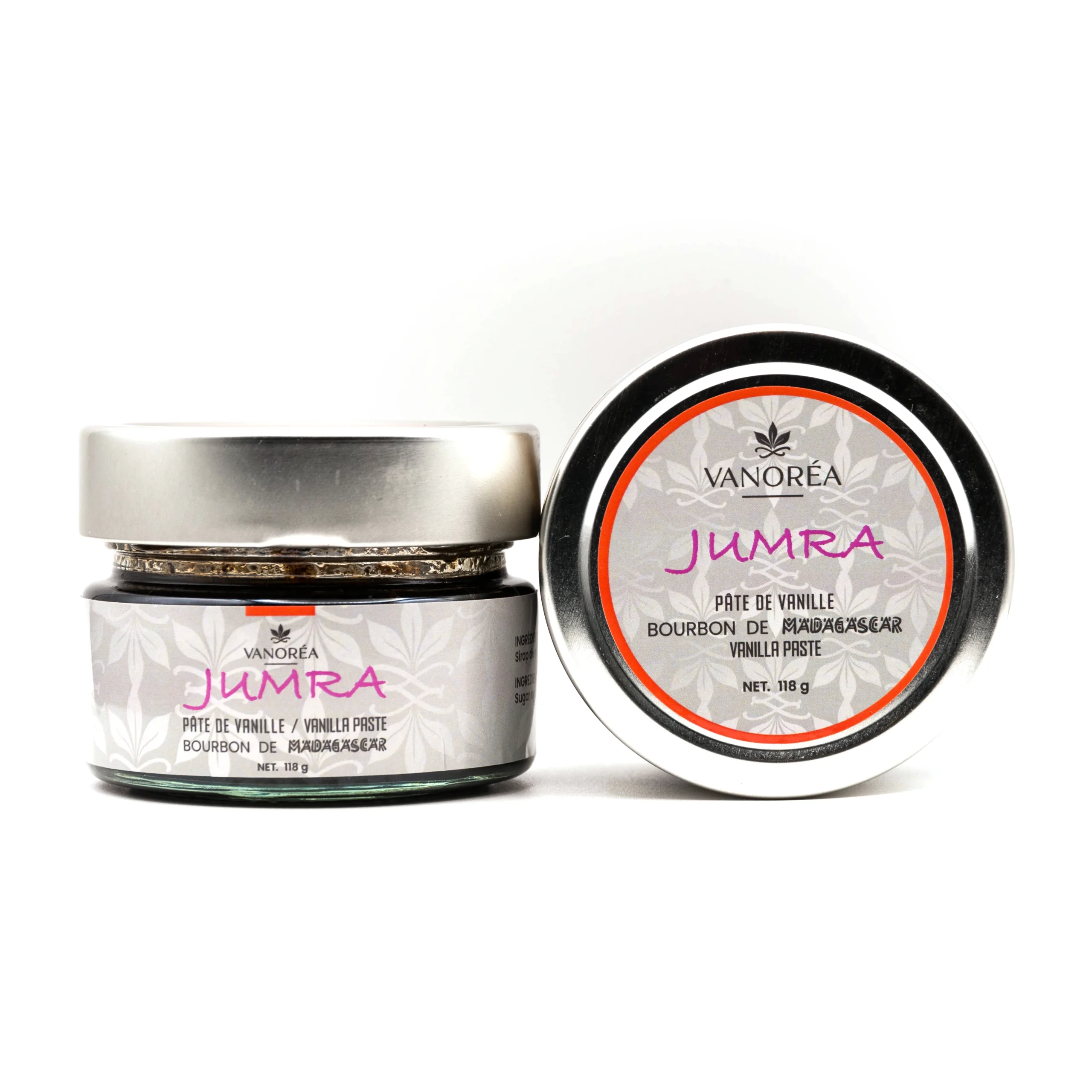 Jumra 118 g – Visuel produit face avant et vue du dessus