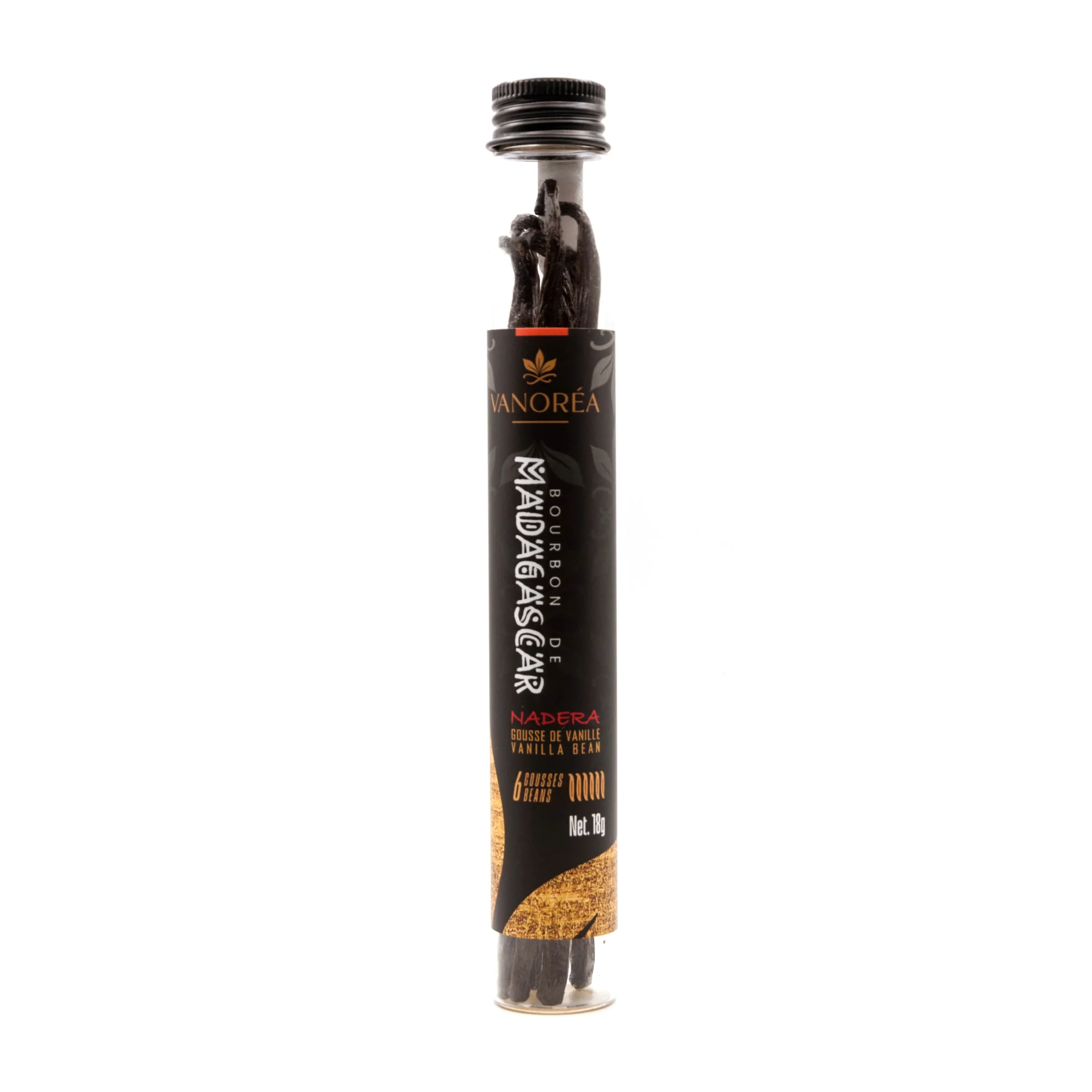 Nadera – 6 gousses de vanille – Visuel produit face avant