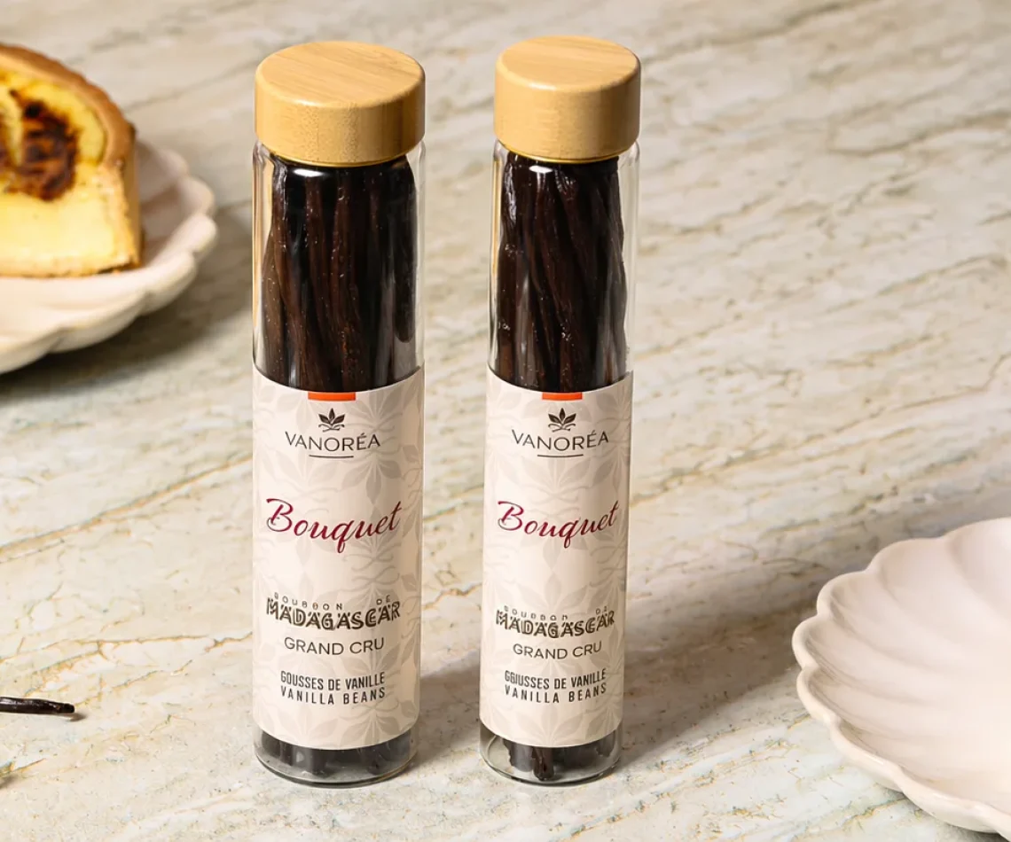 Flan pâtissier à la vanille préparé avec la vanille Vanoréa