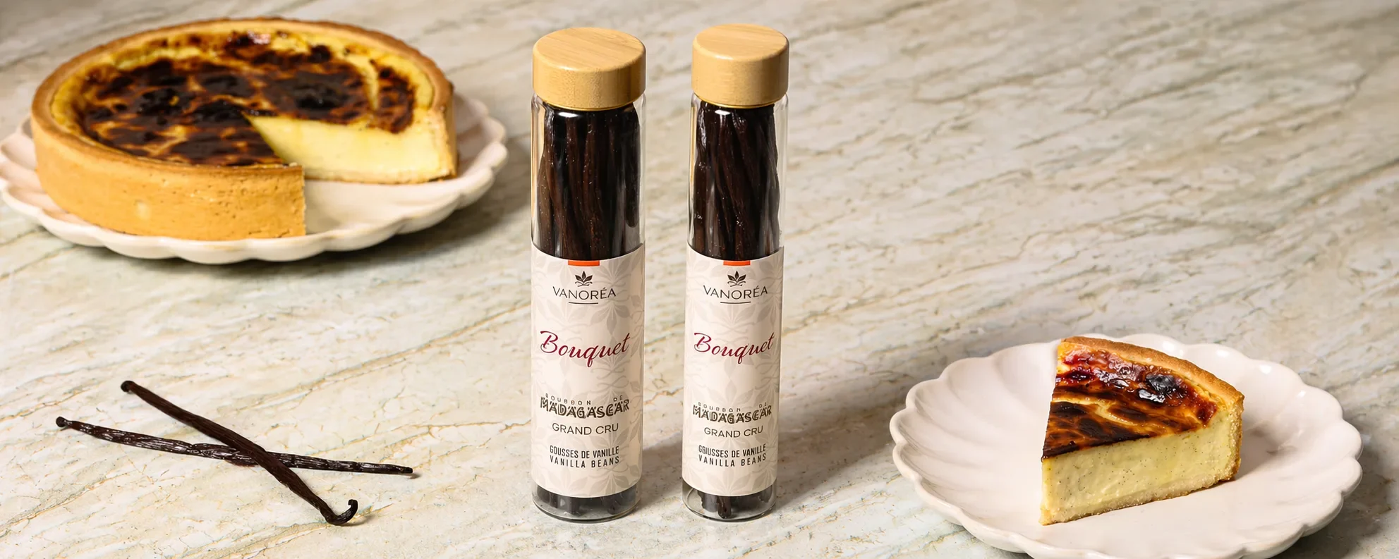 Flan pâtissier à la vanille préparé avec la vanille Vanoréa