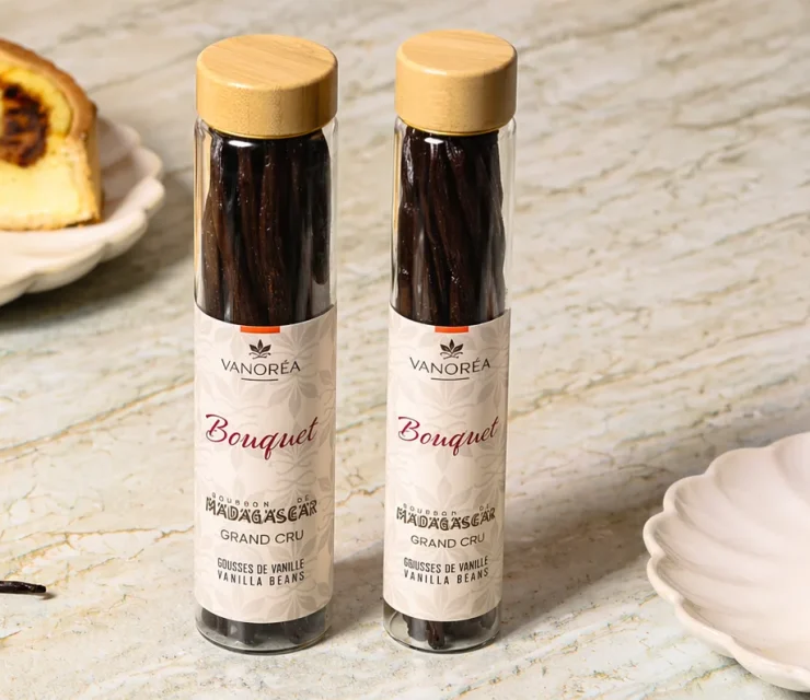 Flan pâtissier à la vanille préparé avec la vanille Vanoréa