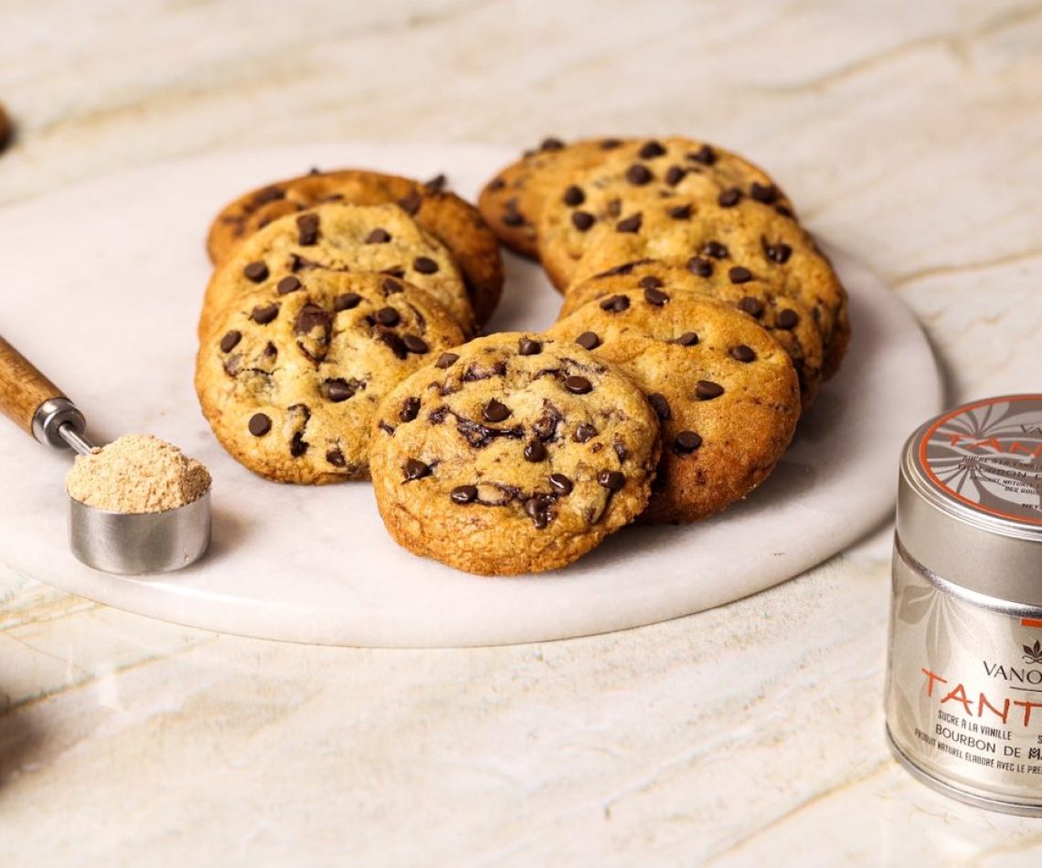 Cookies au chocolat faits maison avec sucre à la vanille TANTARA